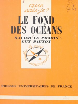 cover image of Le fond des océans